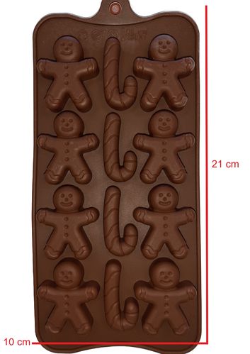 Gingerbread shrek vorm - chocolade - ijs - gummies